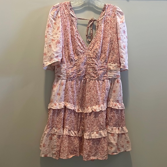 American Eagle Ruched Fit and Flare Mini Dress | XL - Picture 2 of 7